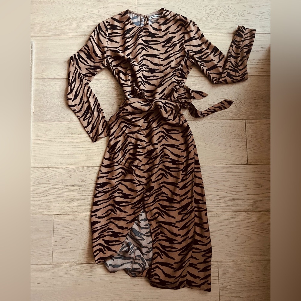 Reformation Maurita Tiger Stripe Print Dress - Picture 5 of 12